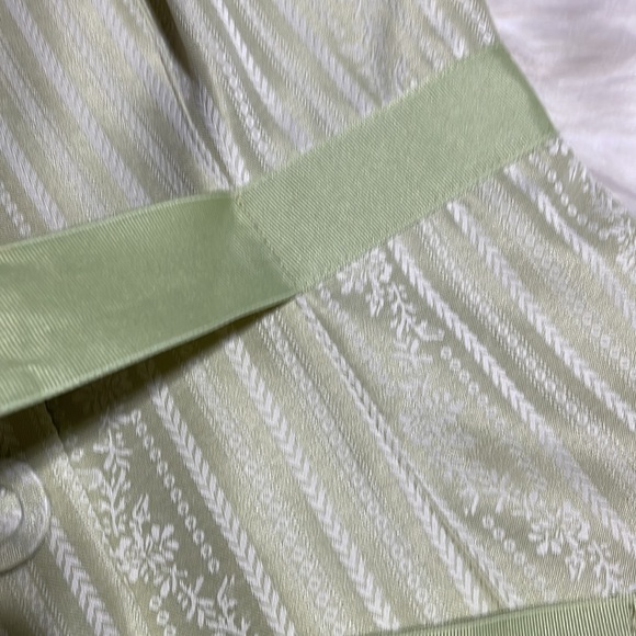 Zinc-Light Green Spring Jacket 3/4 Sleeves Fabric Buttons Ribbon Belt-L-#0087 - Picture 7 of 13